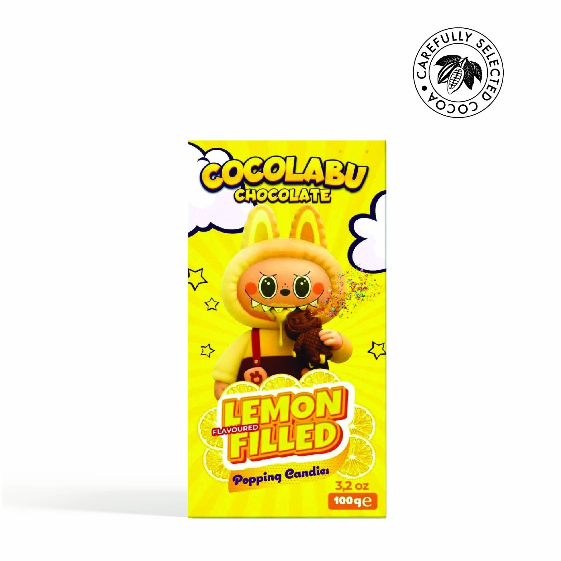 Cocolabu Limon Aroma Dolgulu Çikolata, 100 gr