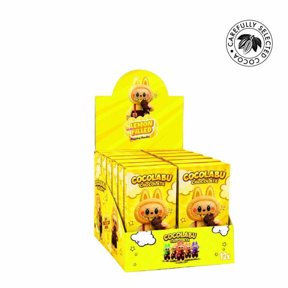 Cocolabu Limon Aroma Dolgulu Çikolata, 100 g (12'li Paket)