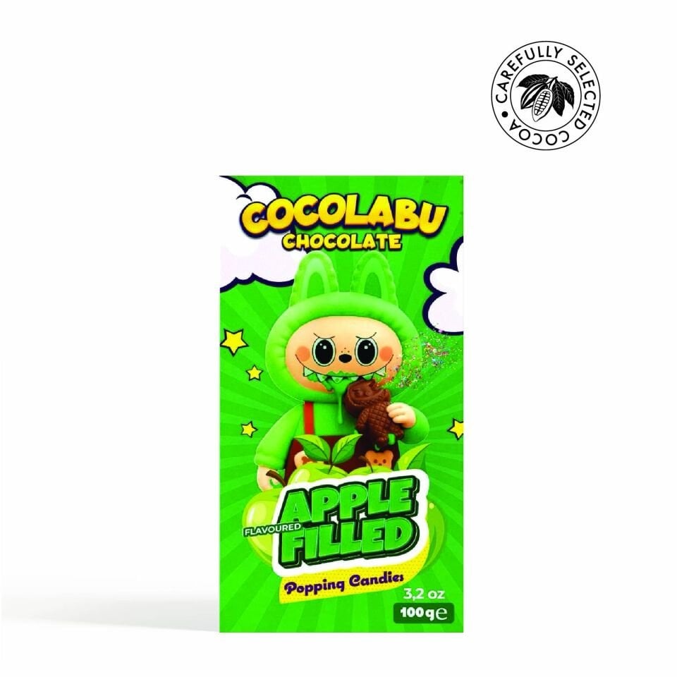 Cocolabu Elma Aroma Dolgulu Çikolata, 100 gr