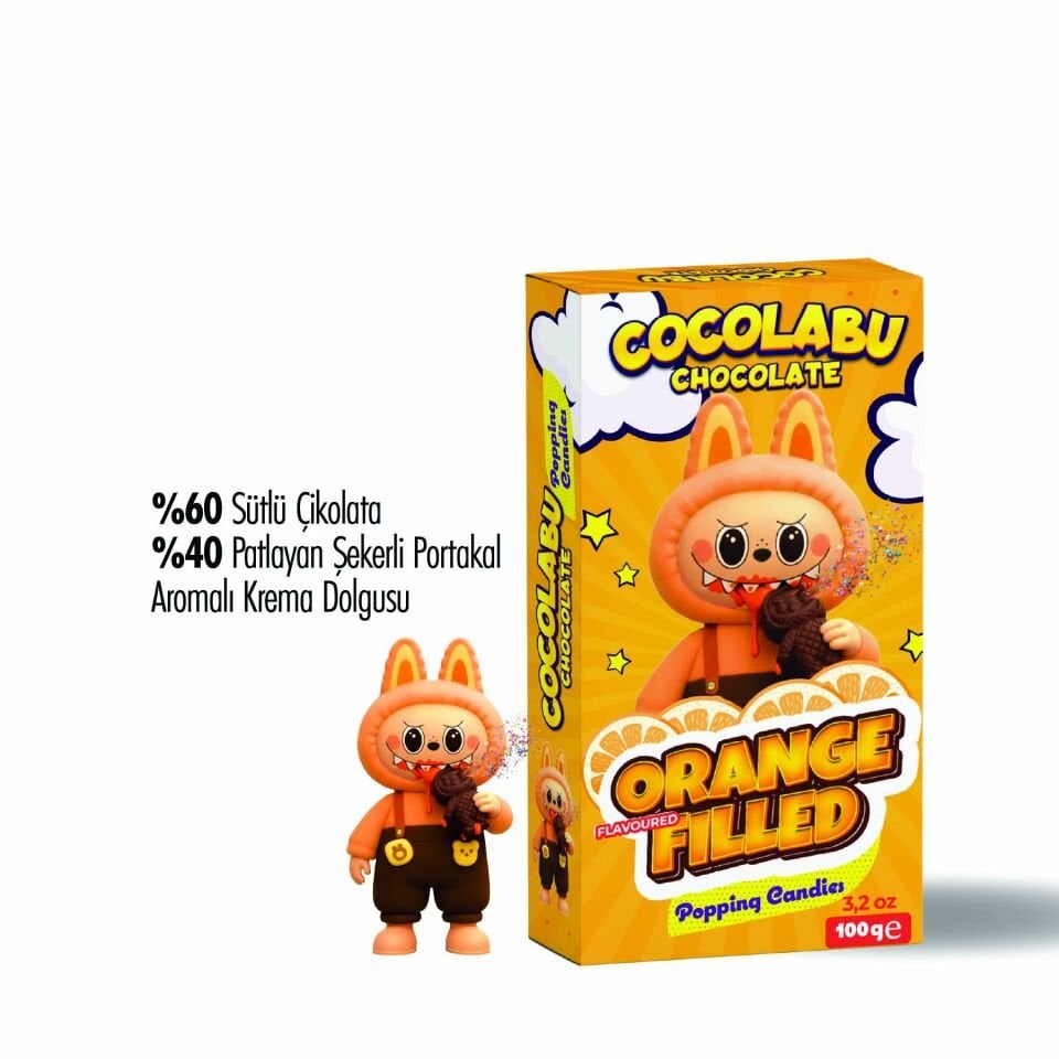 Cocolabu Portakal Aroma Dolgulu Çikolata, 100 gr