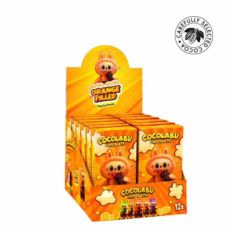 Cocolabu Portakal Aroma Dolgulu Çikolata, 100 g (12'li Paket)
