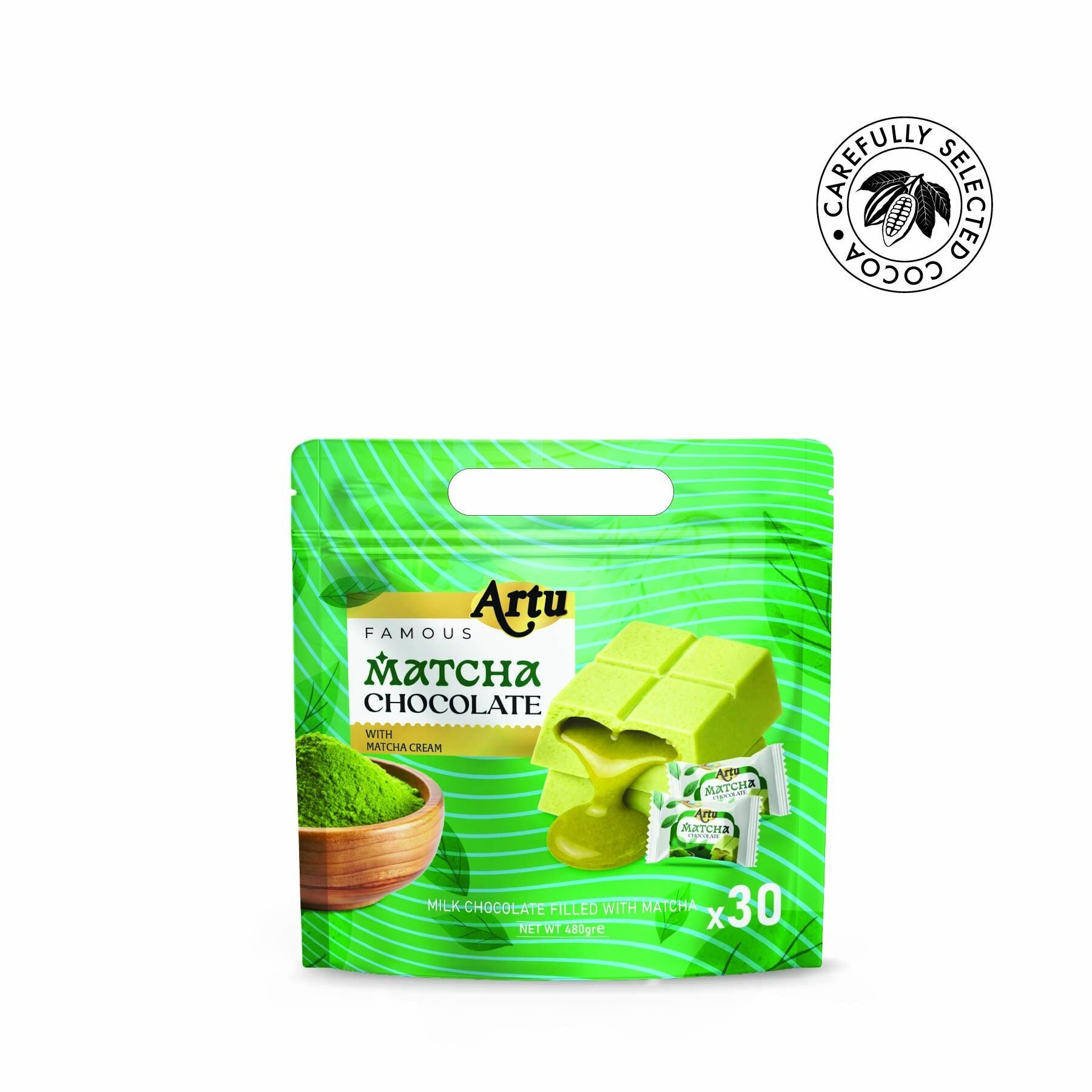 Matcha Kremalı Sütlü Çikolata (Doypack), 480g