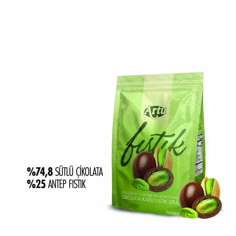 Çikolata Kaplı Antep Fıstıklı Draje, 80 g