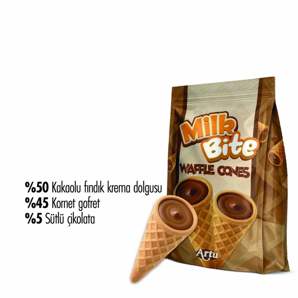 Sütlü Çikolata Dolgulu Kornet, 90g
