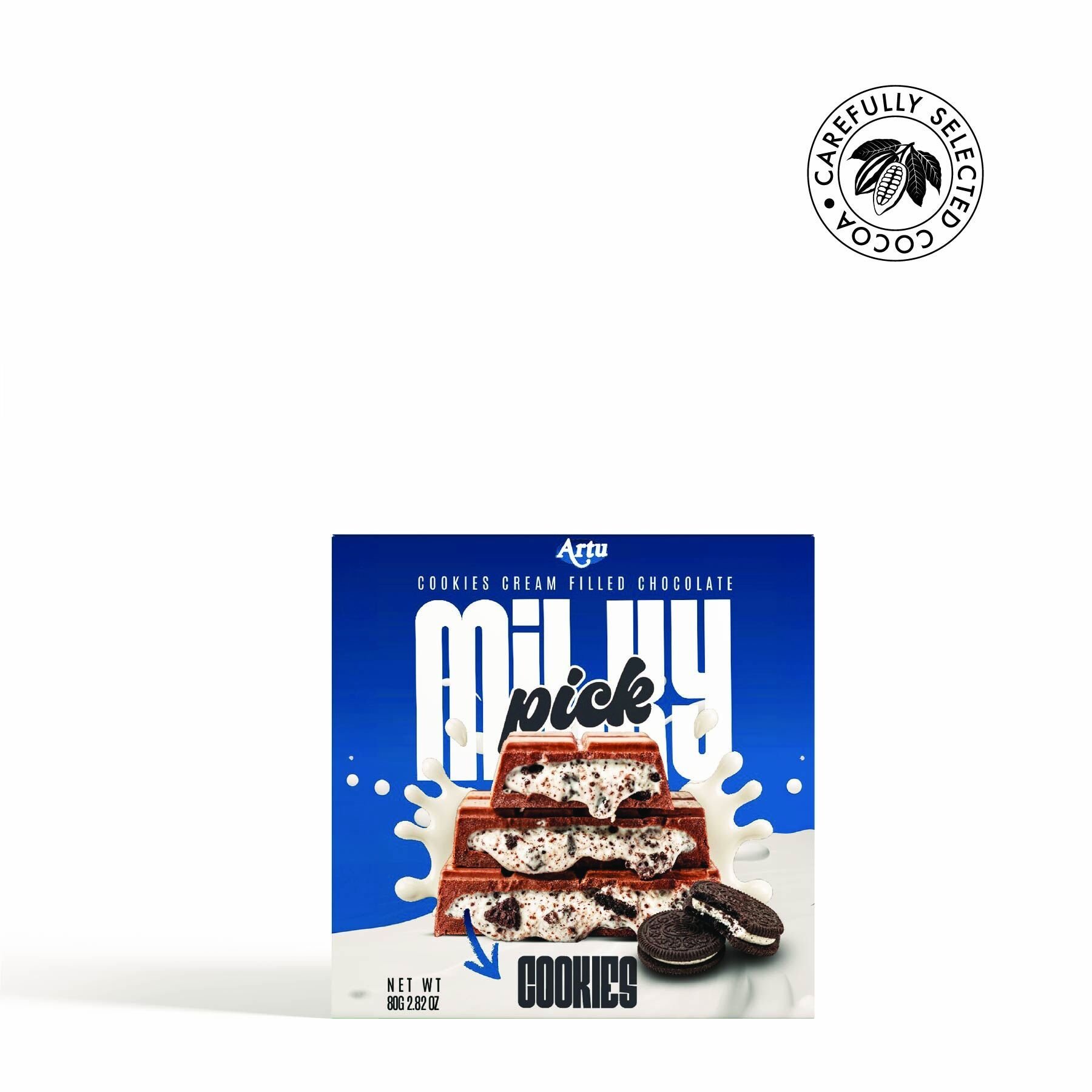 Milky Pick Oreo Krema Dolgulu Çikolata, 80g