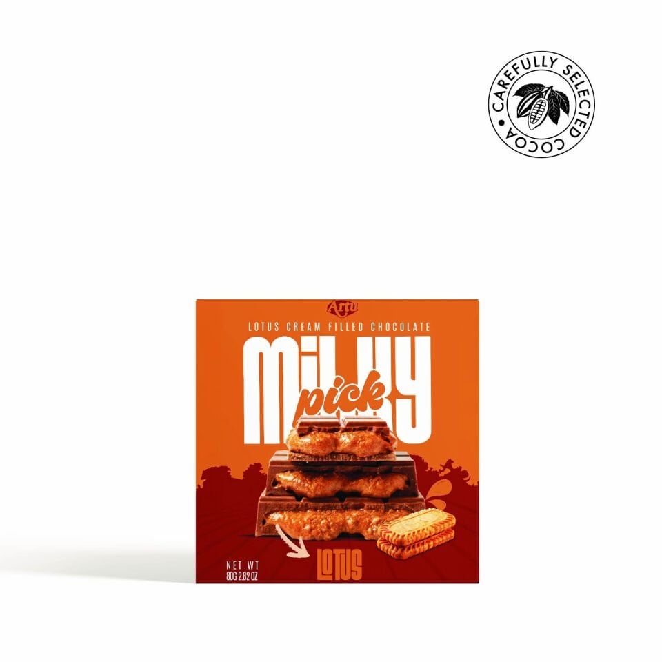 Milky Pick Lotus Krema Dolgulu Çikolata 80g