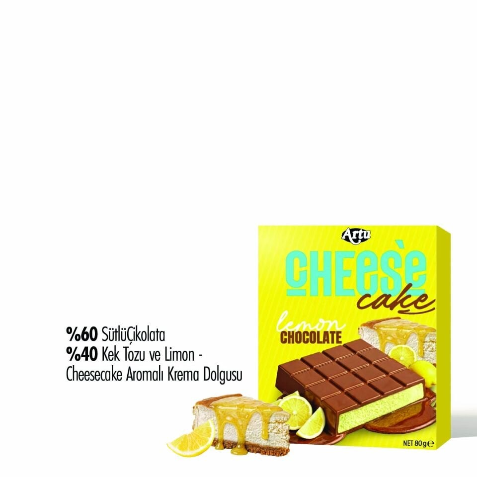 Cheese Cake Limon Çikolata, 80g (6'lı Paket)