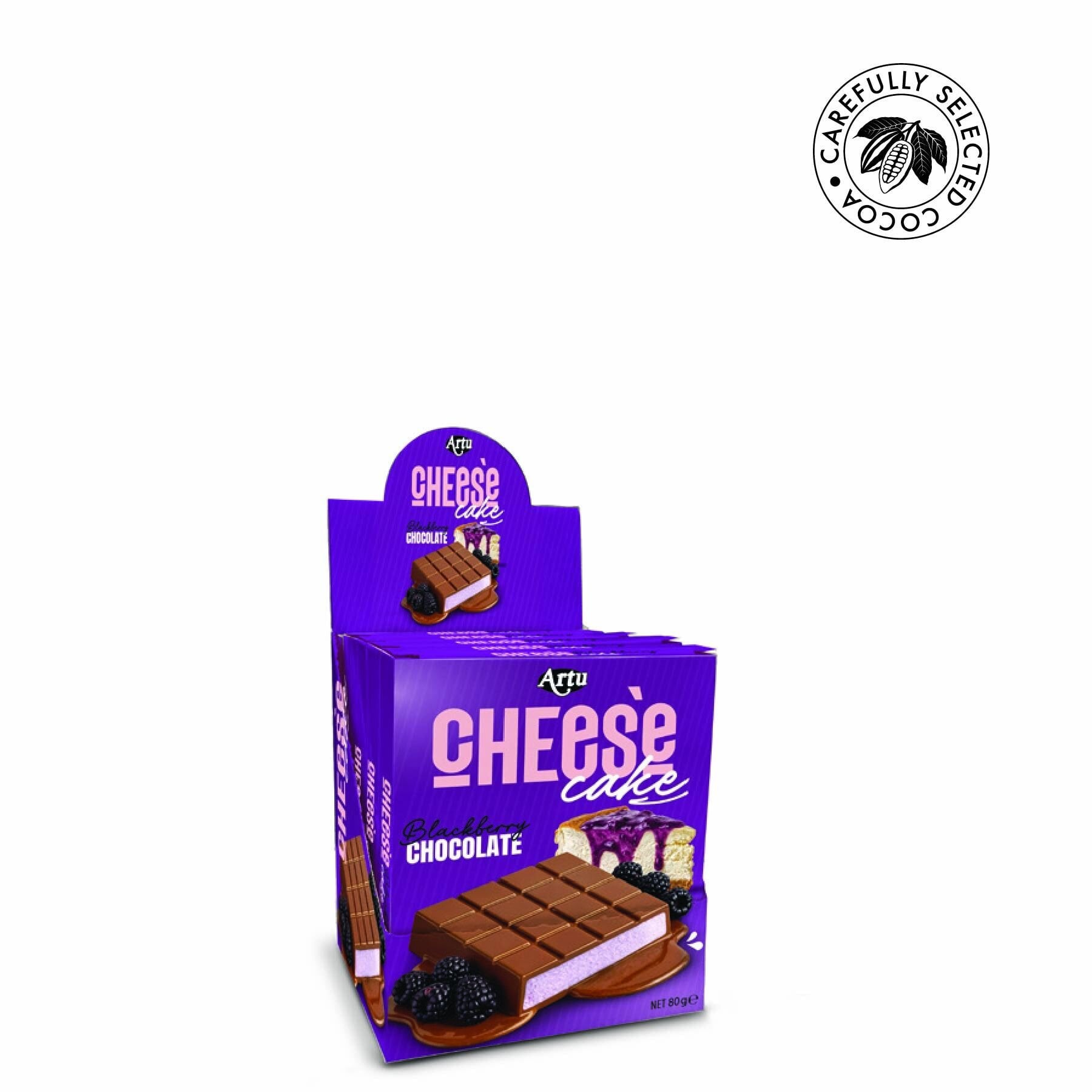 Cheese Cake Böğürtlenli Çikolata, 80g (6'lı Paket)