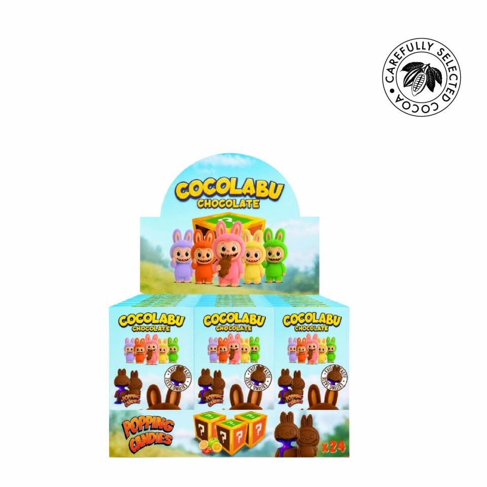 Cocolabu Limon, Çilek, Elma, Portakal, Orman Meyvesi Dolgulu Sürpriz Çikolata, 58 g (24'lü Paket)