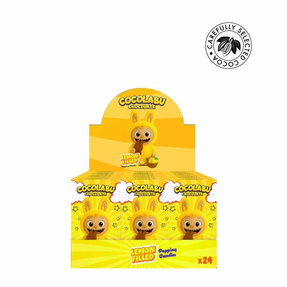 Cocolabu Limon Aroma Dolgulu Çikolata, 58g (24'lü Paket)