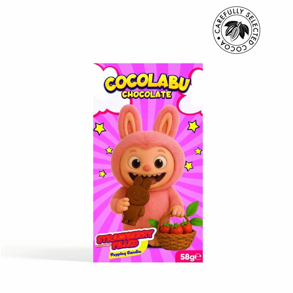 Cocolabu Çilek Aroma Dolgulu Çikolata, 58 gr