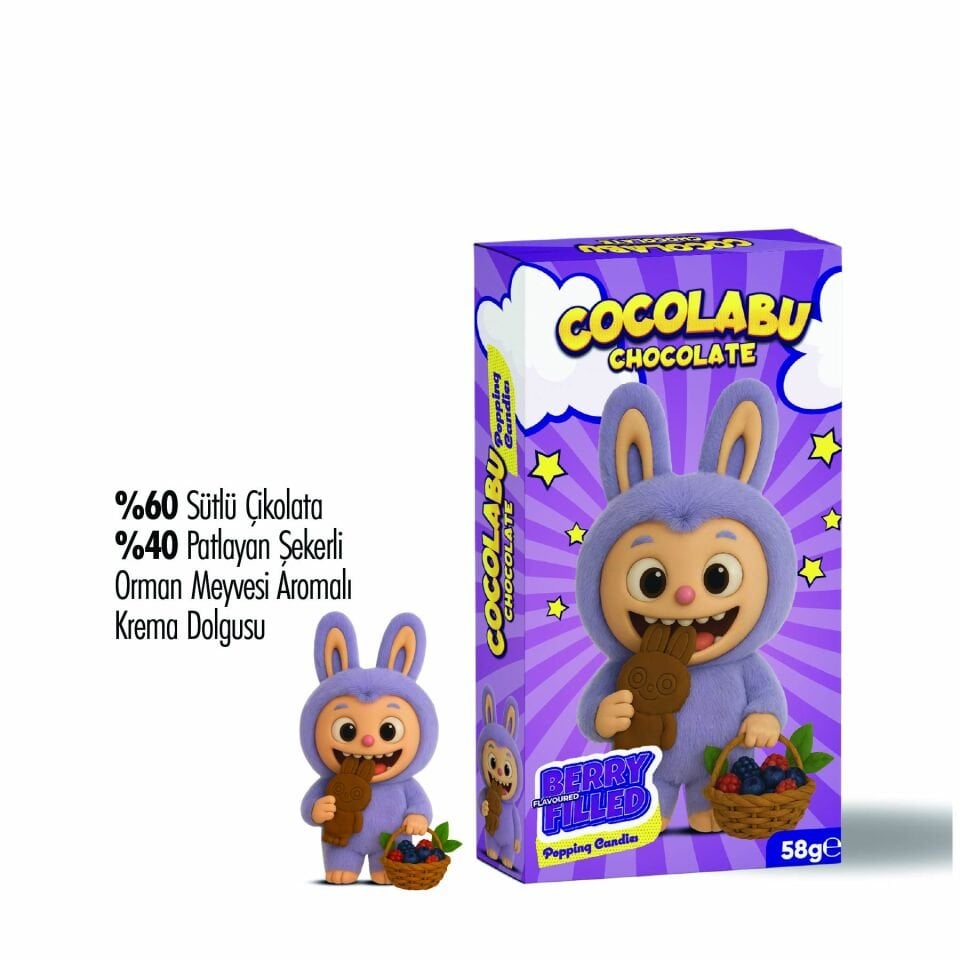 Cocolabu Orman Meyve Aromalı Dolgulu Çikolata, 58 g (24'lü Paket)