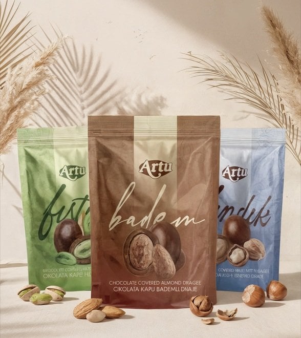 Artu Çikolatalı Kuruyemiş Drajeleri: Badem, Fındık ve Fıstığın Çikolatayla Buluşması